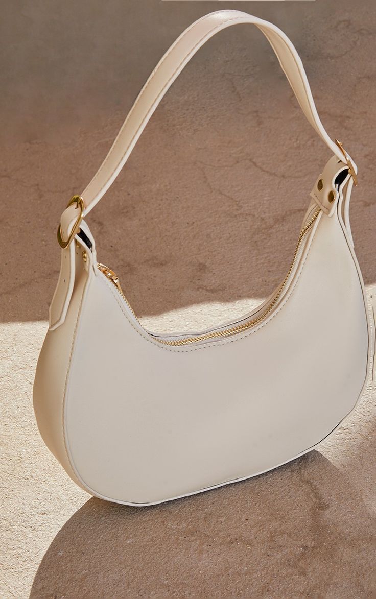 Leather Crescent Hobo Bag